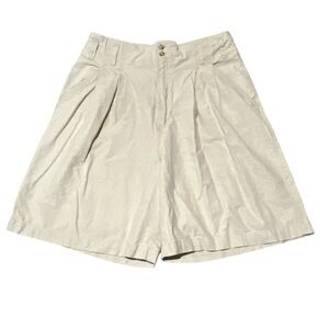 Honors Y2K Women's linen Cream Bermuda Shorts 12